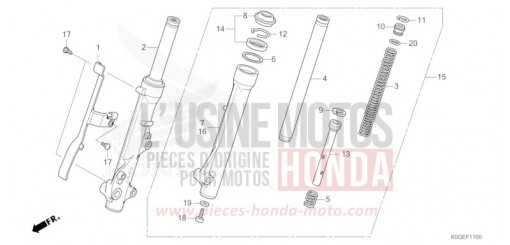 FRONT FORK C125AN de 2022